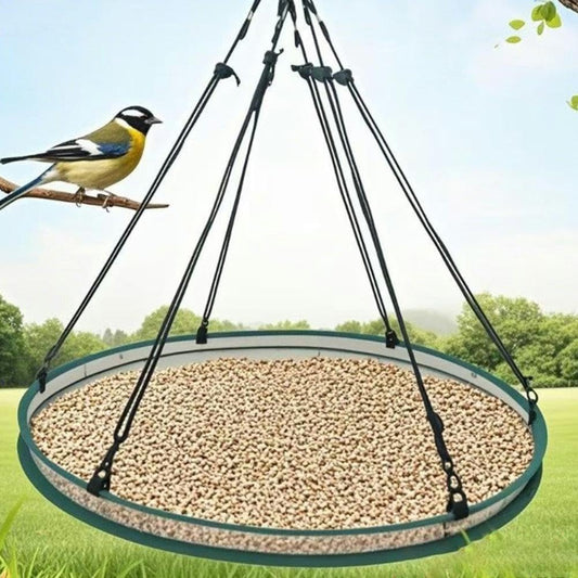 Bird Seed Catcher Tray for Hanging Bird Feeder, Large Outdoor Platform Tray with Adjustable Hanging Hoop, V1259-DP01-A-3031