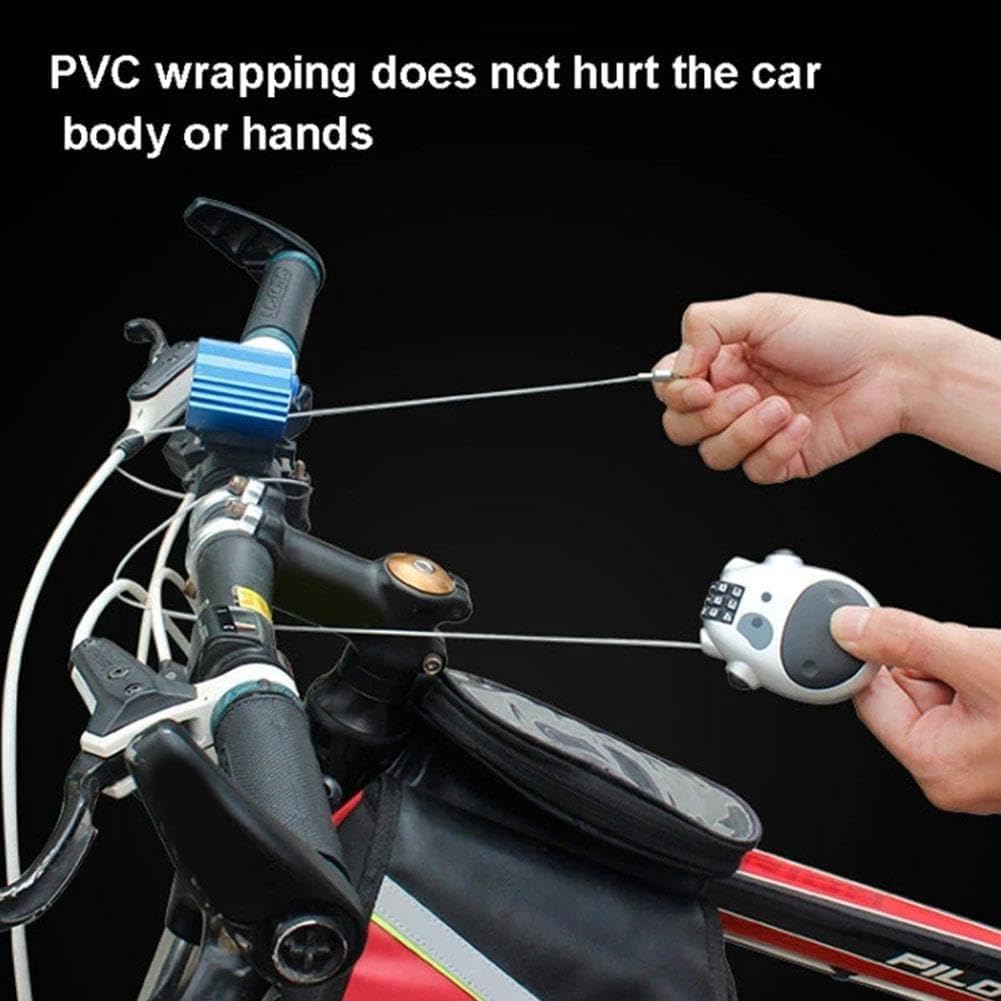 Electric Vehicle Helmet Theft Lock Telescopic Cable Wire 2 Suitcase Steel Luggage U1H7 Lock Code Color Lock V1259-DP01-A-3033