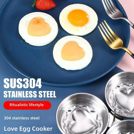 Steel Egg Poacher, Poached Egg Cooker, 3-Cup Poached Egg Cooker, Nonstick Egg Poacher Cups, Egg Poaching Pan V1259-DP01-A-3038
