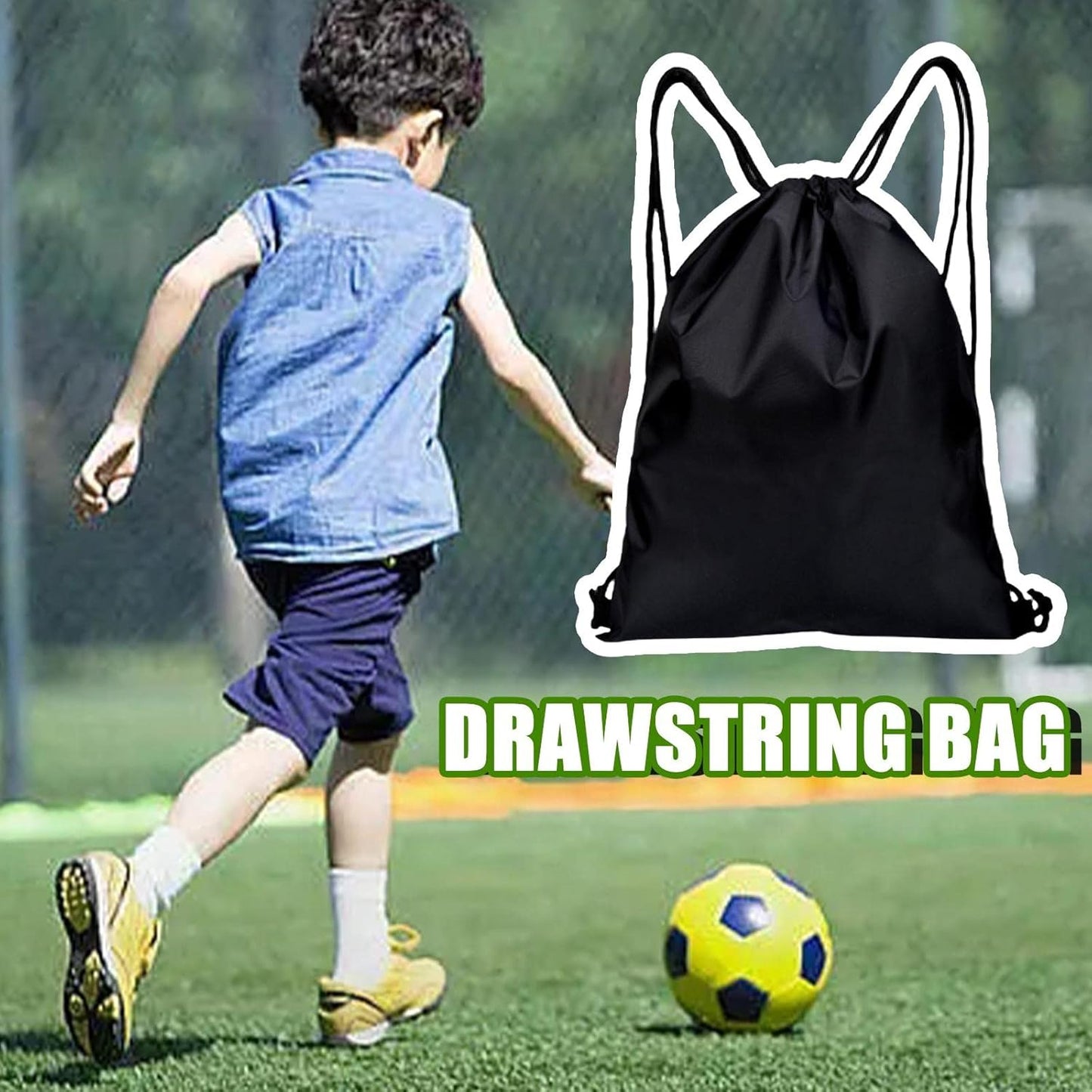 Drawstring Backpack Sports Gym Bag for Women Men,Folding Sport Backpack Drawstring Bag for Home Travel V1259-DP01-A-3039
