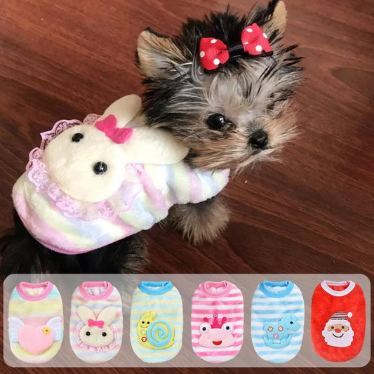 Dog Sweaters for Small Dogs Girl,Warm Soft Fleece Extra Small Dog Sweaters,Teacup Dog Clothes,Cute Sweater V1259-DP01-A-3042