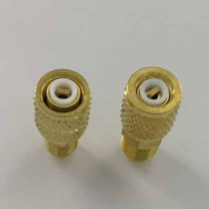 R410 R32 R22 Brass Adapter, Reverse Thread Fitting for R410/R32/R22 Mini Split Systems, Vacuum Pump & Gauge V1259-DP01-A-3068