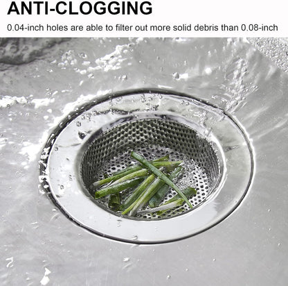 Kitchen Sink Strainer Stainless Steel, Kitchen Sink Drain Strainer, Sink Strainers for Kitchen Sinks with V1259-DP01-A-3083
