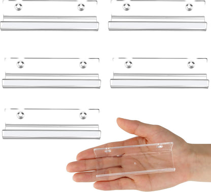 6 Pack Clear Vinyl Record Shelf Wall Mount Acrylic Album Display Holder Storage Hanger CD Floating Shelf for V1259-DP01-A-3092