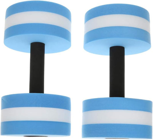 Water Aerobics EVA Water Foam Floating Dumbbell Automatic Float Aquatic Barbell for Water Yoga Fitness and V1259-DP01-A-3096