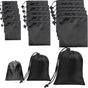 Drawstring Bag String Bag - 15Packs 3Sizes Nylon Cinch Ditty Stuff Pouch with Toggle for Gym, Luggage, V1259-DP01-A-3097