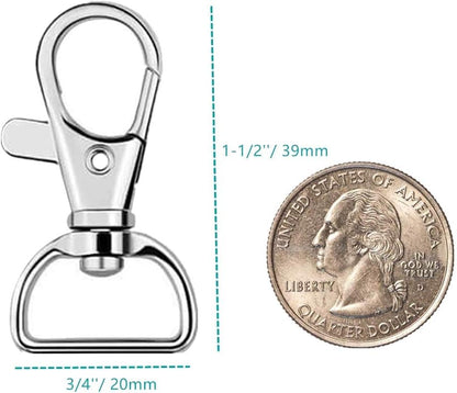 40PCS Swivel Snap Hooks, Premium Lanyard Snap Hook for Lanyard and Sewing Projects (3/4" Inside Width)... V1259-DP01-A-3098