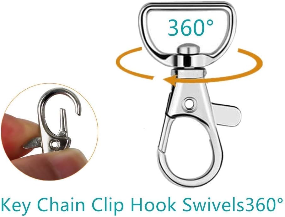 40PCS Swivel Snap Hooks, Premium Lanyard Snap Hook for Lanyard and Sewing Projects (3/4" Inside Width)... V1259-DP01-A-3098