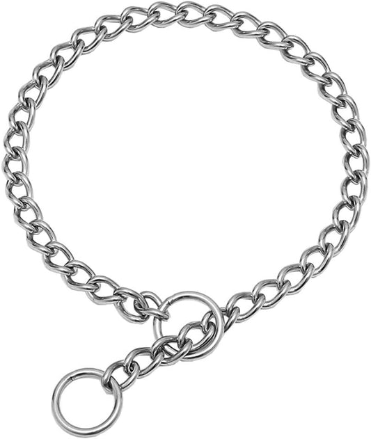 Chain Dog Training Choke Collar, 304 Stainless Steel, Total Length 20 in, 2.5 mm V1259-DP01-A-3106