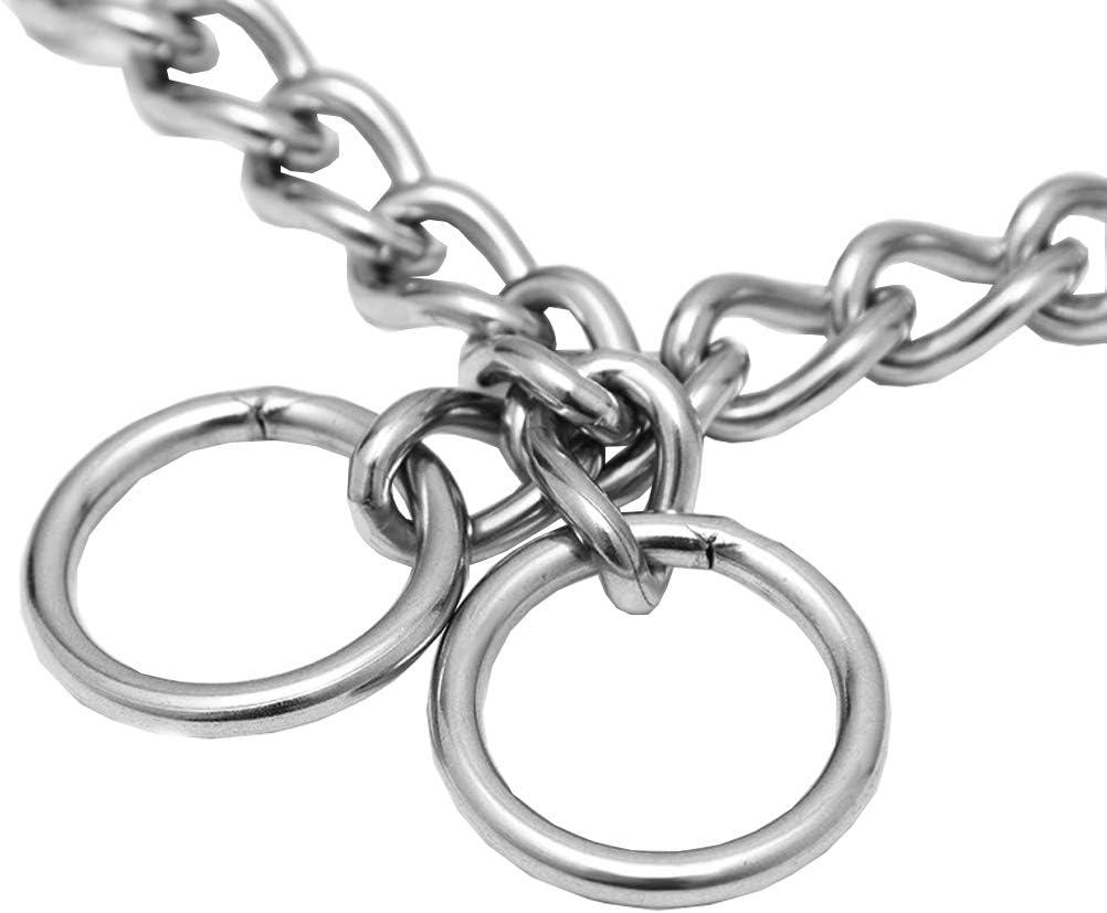 Chain Dog Training Choke Collar, 304 Stainless Steel, Total Length 20 in, 2.5 mm V1259-DP01-A-3106