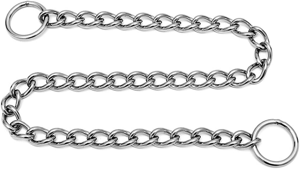 Chain Dog Training Choke Collar, 304 Stainless Steel, Total Length 20 in, 2.5 mm V1259-DP01-A-3106