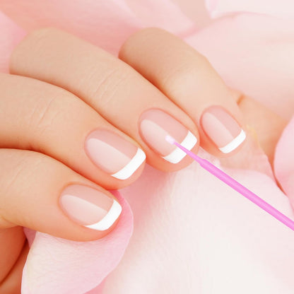 400PCS Micro Brush Disposable Micro Swabs for Eyelash Extension, Nails, Eyeliner(Head Diameter: 2.0mm Pink) V1259-DP01-A-3110
