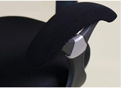 Removable Washable Office Chair Armrest Slipcovers Covers Pads (Black) V1259-DP01-A-3118