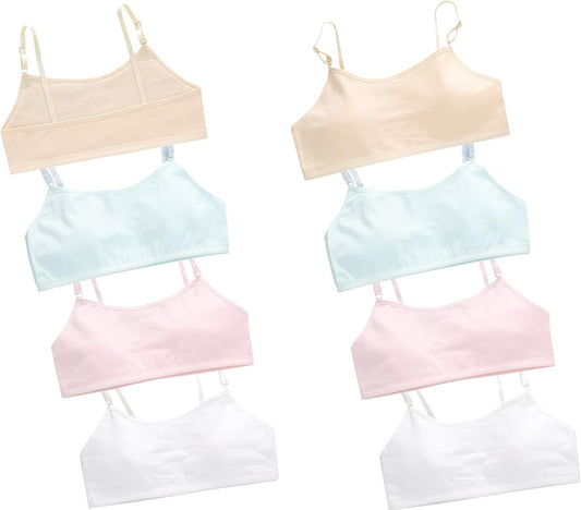 Training Bras for Girls Seamless Adjustable Cotton Cami Bralettes 7-14Y V1259-DP01-A-3121