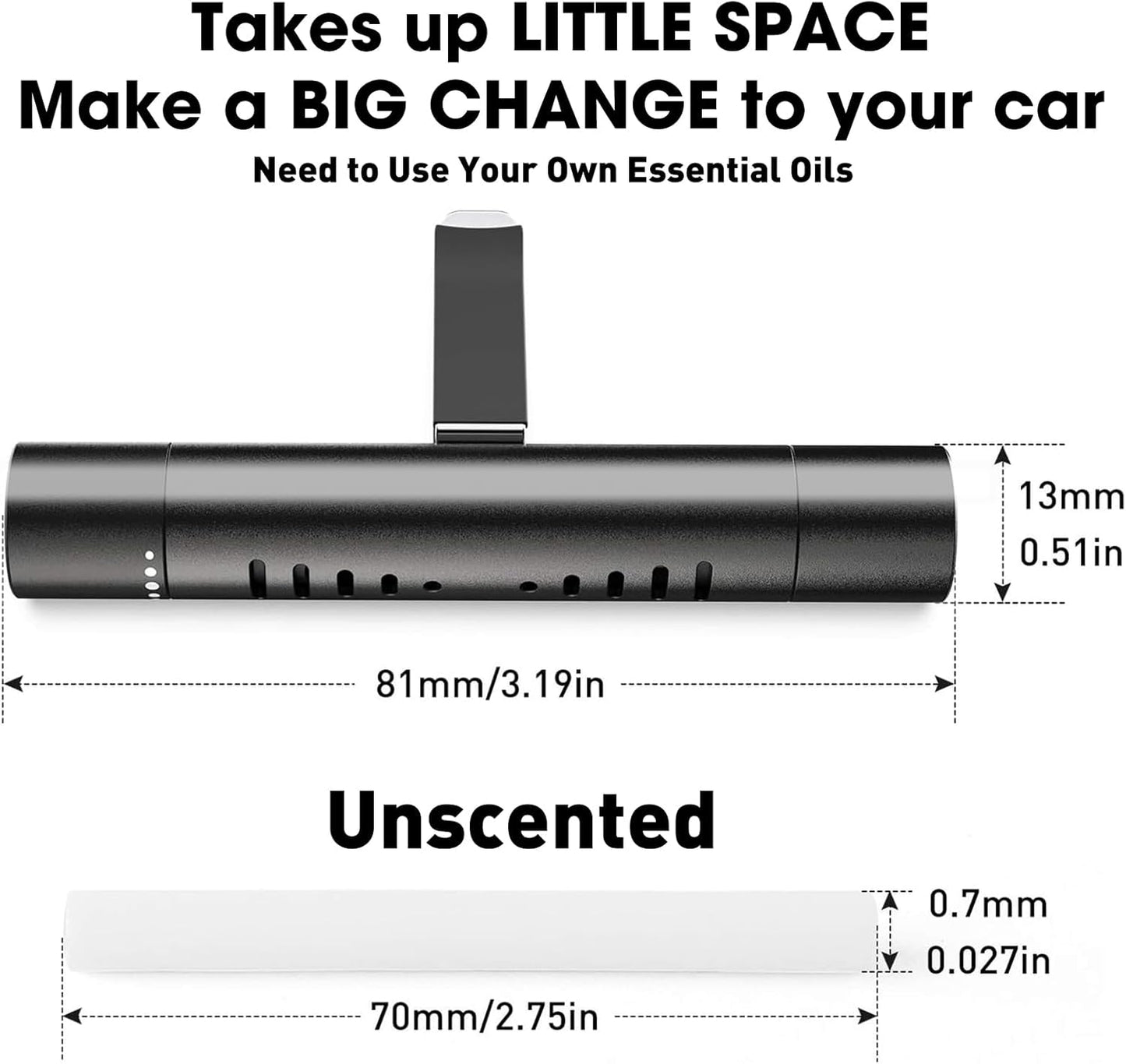 2 Custom Car Vent Diffusers Come with three custom aroma sticks V1259-DP01-A-3124