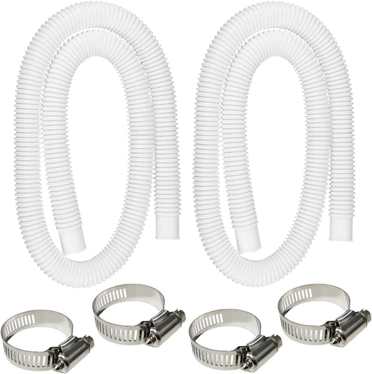2 Pack 1.25" x 59" Pool Hose, Swimming Pool Replacement Hoses for Above Ground Pools, Pool Pump Hose for V1259-DP01-A-3125