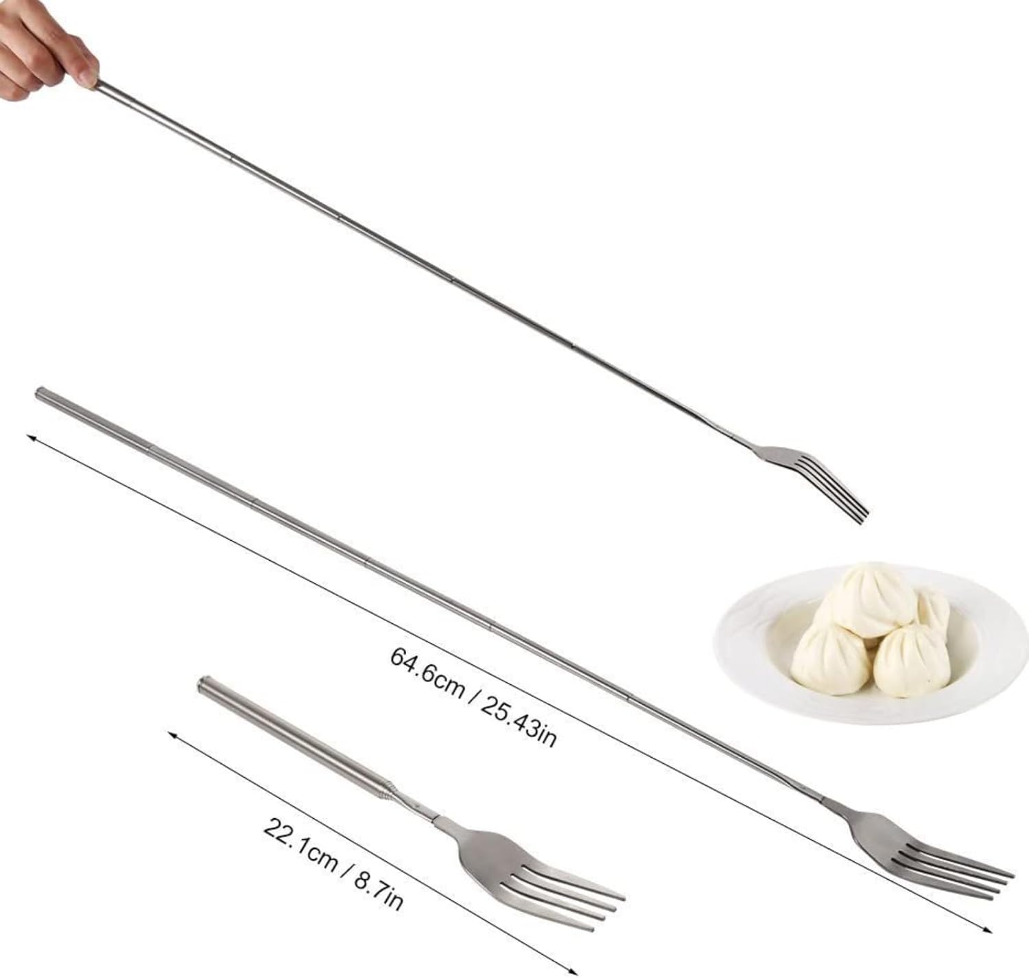 Adjustable Telescopic Fork Extendable Fork Long Fork Toasting Fork Extending Fork Extra Long Fork Extended V1259-DP01-A-3127