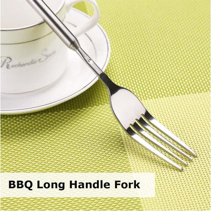 Adjustable Telescopic Fork Extendable Fork Long Fork Toasting Fork Extending Fork Extra Long Fork Extended V1259-DP01-A-3127