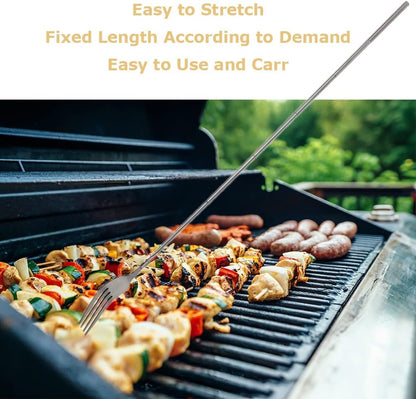 Adjustable Telescopic Fork Extendable Fork Long Fork Toasting Fork Extending Fork Extra Long Fork Extended V1259-DP01-A-3127