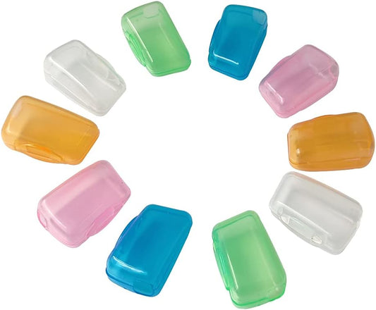 10 Pieces Portable Toothbrush Containers Travel Toothbrush Cap Cover Tooth Brush CapsConvenient for Travel, V1259-DP01-A-3137