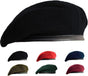 British Military Berets for Men and Women,Wool and Leather Army Beret Hats V1259-DP01-A-3142