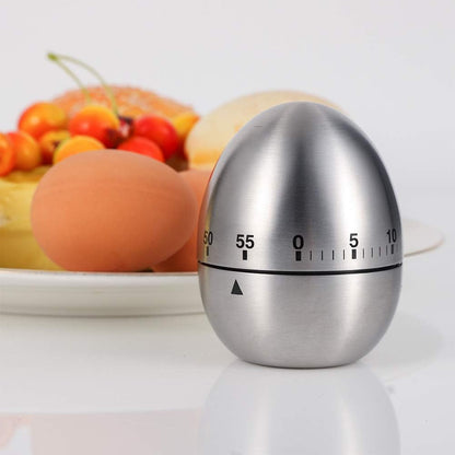 Egg Timer, Classic Egg Shaped Cooking and Baking Countdown Alarm, Manual Mechanical Timer with Loud Alarm for V1259-DP01-A-3145