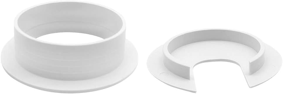 2" White Desk Grommet, Plastic Wire Organizers, Computer Cable Hole Cover Plug Cap Insert(5 Pack) V1259-DP01-A-3148