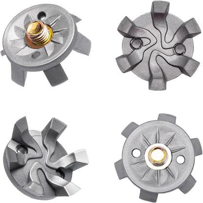 Golf Shoe Spikes Cleat Metal Thread Screw 6mm Dia, 20 Count & 1 Wrench V1259-DP01-A-3160