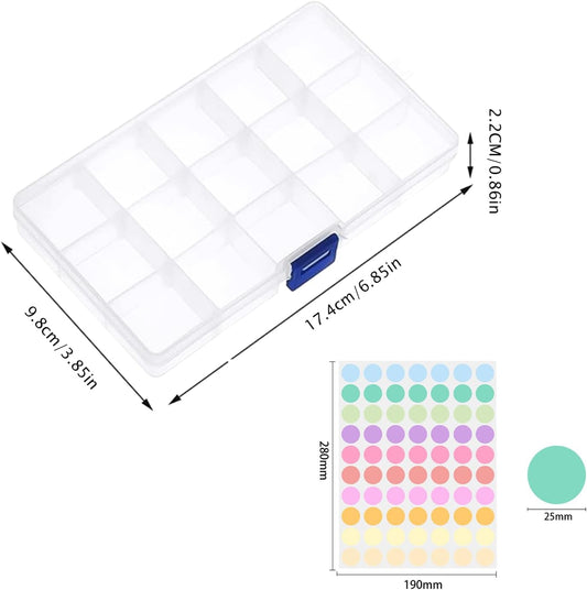 6-Pack Plastic Organizer Box, Clear Storage Containers with Adjustable Dividers, Tackle Box, Craft Storage V1259-DP01-A-3165