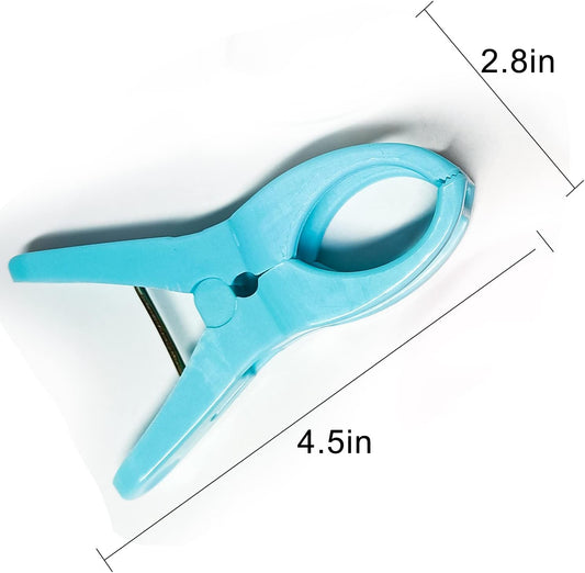 Towel Clips for Beach Chair 10 Pcs, 4.5 in, Color Plastic Lounge Chair Towel Clip, Pool Towel Clips to V1259-DP01-A-3169