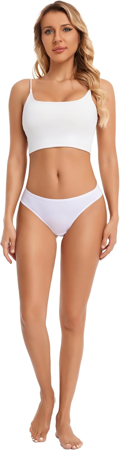 Women's Breathable Cotton Thong Panties Pack of 6 V1259-DP01-A-3177