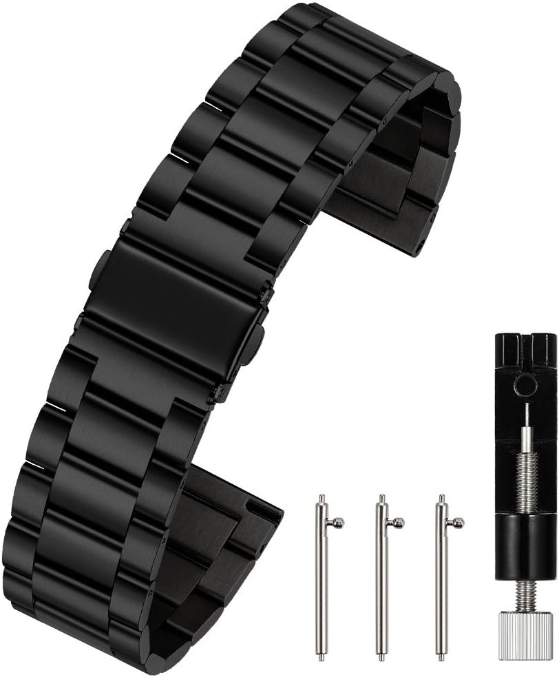 Quick Release Watch Strap,16mm 18mm 20mm 22mm 24mm Premium Solid Stainless Steel Watch Band Replacement V1259-DP01-A-3178