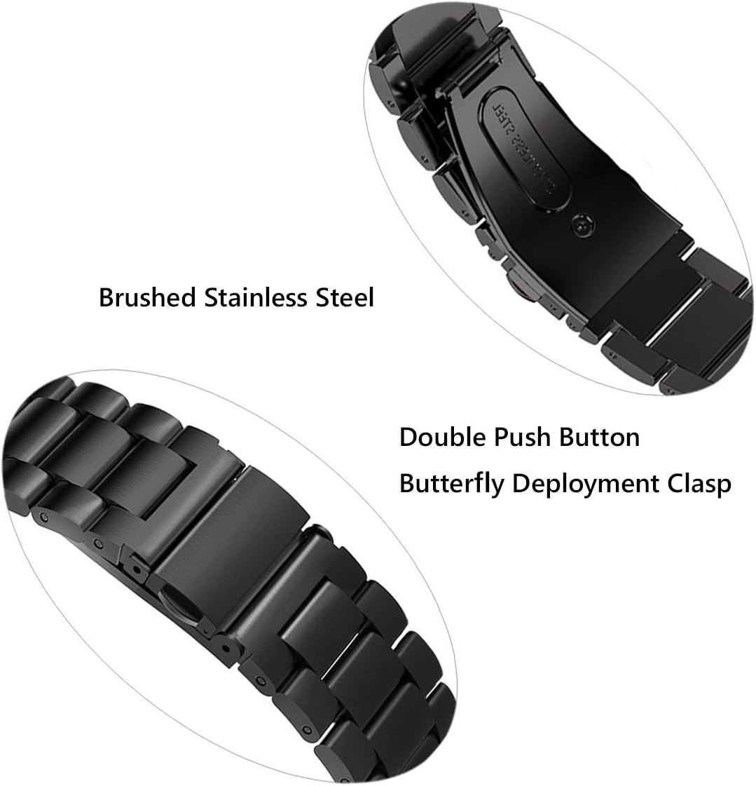 Quick Release Watch Strap,16mm 18mm 20mm 22mm 24mm Premium Solid Stainless Steel Watch Band Replacement V1259-DP01-A-3178