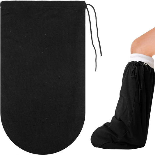 21 x 12.5 Inch Leg Cast Cover- Adjustable Drawstring Foot Cast Sock Cover- Warm Plaster Stocking Protective V1259-DP01-A-3194