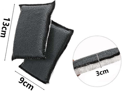 6 PCS Car Interior Cleaning Sponge, Microfiber Scrubbing Pads for Plastic Leather Upholstery, Auto Detailing V1259-DP01-A-3198