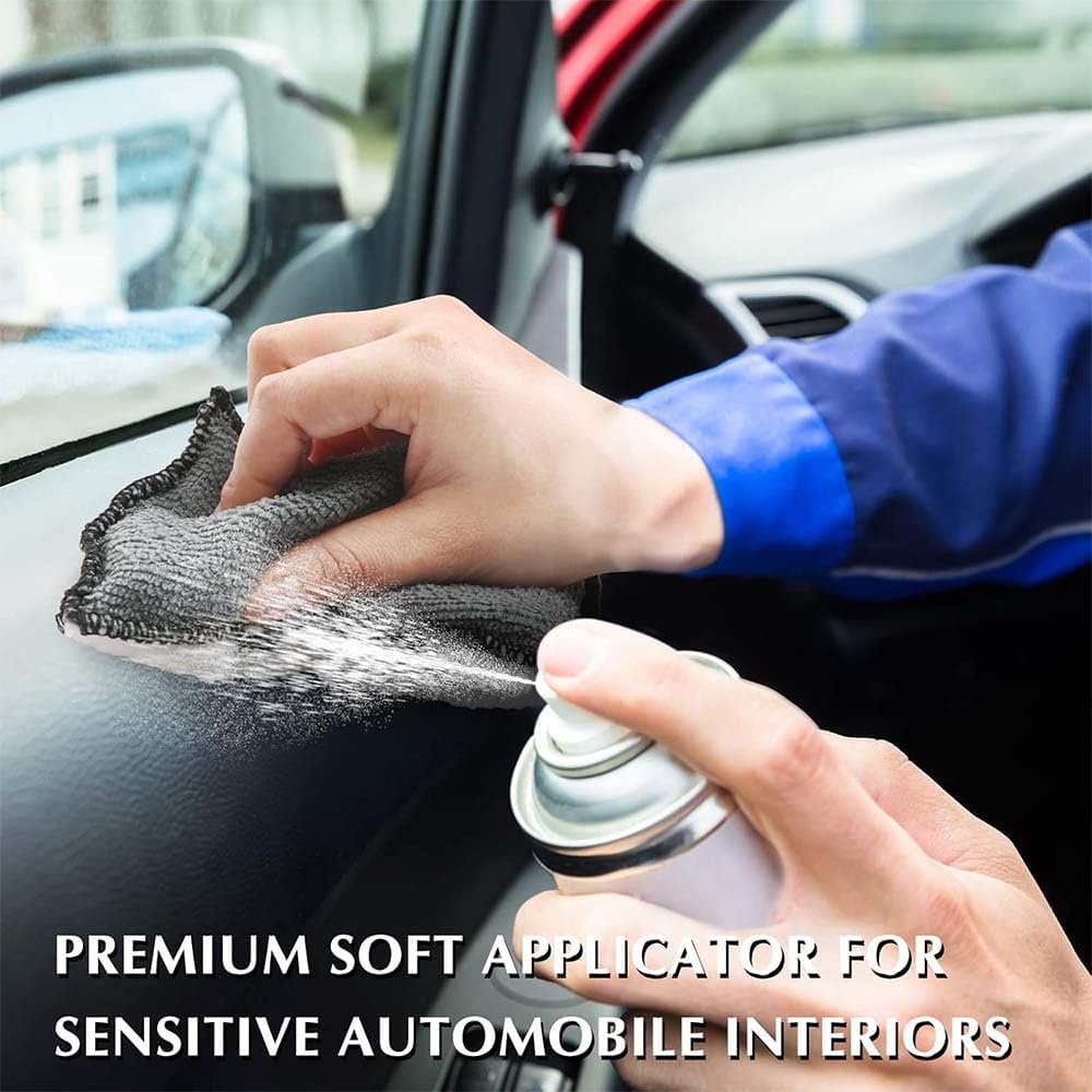 6 PCS Car Interior Cleaning Sponge, Microfiber Scrubbing Pads for Plastic Leather Upholstery, Auto Detailing V1259-DP01-A-3198