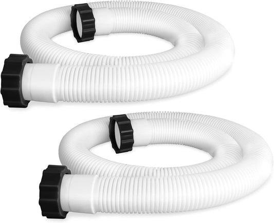 2 Pcs Pool Hoses for Above Ground Pools 1 1/2 Inch Diameter 59" Long Pool Pump Hose Replacement Filter Pump V1259-DP01-A-3200