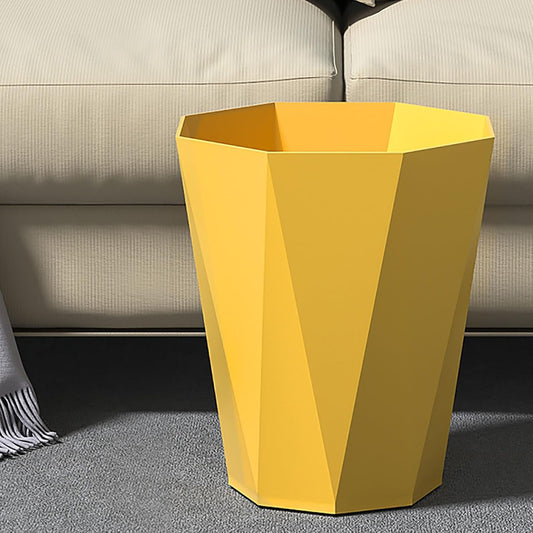 Polygon Small Trash Can,Bathroom Garbage Container, Office Organizer Plastic Wastebasket Rubbish Bin Paper V1259-DP01-A-3201