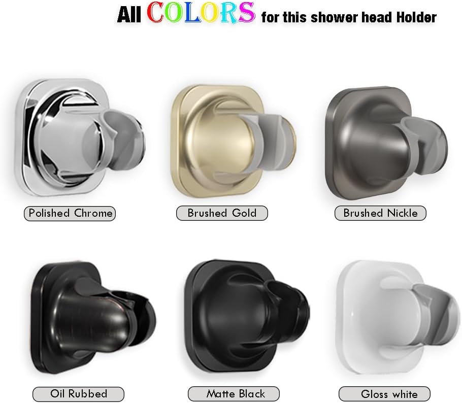 Handheld Shower Head Holder - 5 Angles Adjustable - Concealed Adhesive Mount (Holder Only) V1259-DP01-A-3203