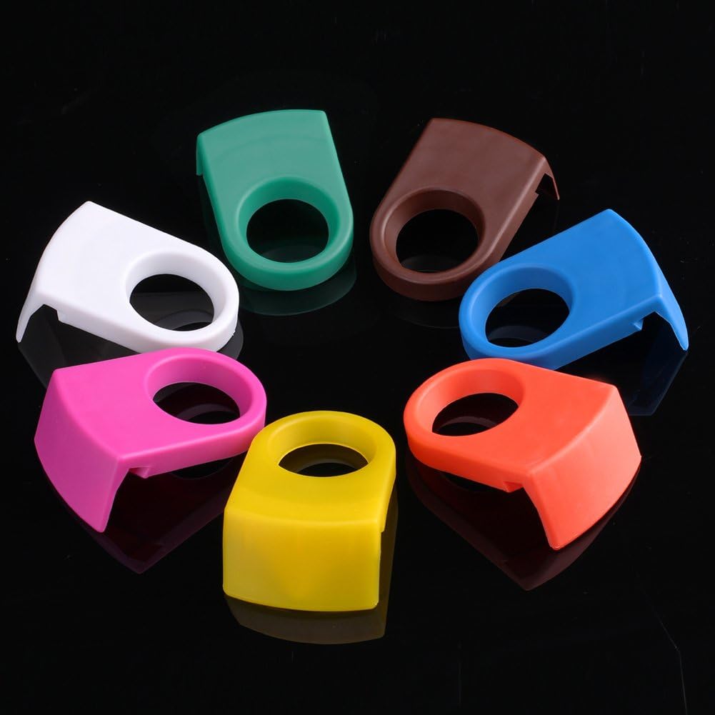 10pcs ABS Drink Clips Bottle Buckle Holders Beer Cocktail Snap for Schooner & Goblet Glasses (Random Color) V1259-DP01-A-3204