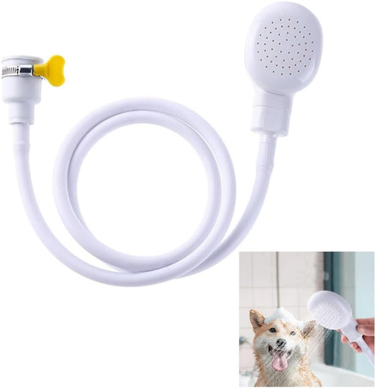 Portable Rubber Hose Spray, 1.3 Meters Pet Shower Sprayer Hand Held Hose,Hose Bath Tub Sink Spray Attachment V1259-DP01-A-3205