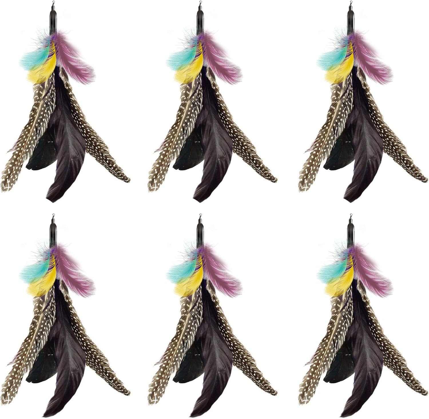 Feather Cat Toy Refill: Fits Da Bird-Handmade Natural Guinea Feather- by V1259-DP01-A-3217