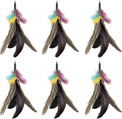 Feather Cat Toy Refill: Fits Da Bird-Handmade Natural Guinea Feather- by V1259-DP01-A-3217