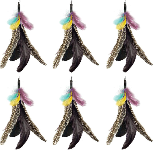 Feather Cat Toy Refill: Fits Da Bird-Handmade Natural Guinea Feather- by V1259-DP01-A-3217