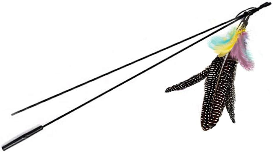 Feather Cat Toy Refill: Fits Da Bird-Handmade Natural Guinea Feather- by V1259-DP01-A-3217