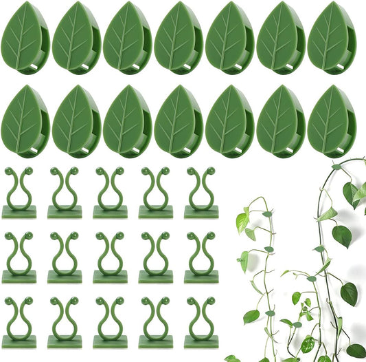 100 Pcs Plant Climbing Wall Fixture Clips Self-Adhesive Hook Vines Traction Clips Invisible Holder Garden V1259-DP01-A-3220