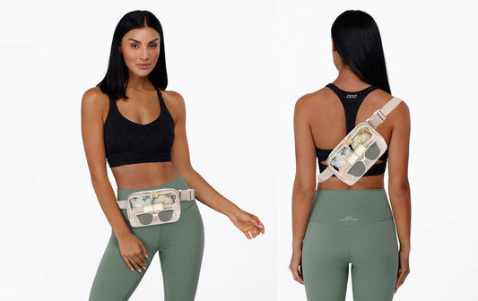 Clear Belt Bag Clear fanny pack stadium approved for Women Men with Adjustable Strap Clear Crossbody Bag V1259-DP01-A-3221