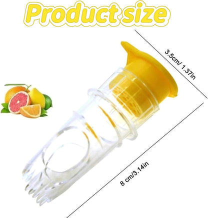 Mini Citrus Press - Handheld Lemon & Lime Juicer with Screw Top Lid, Compact Manual Juice Extractor for V1259-DP01-A-3228