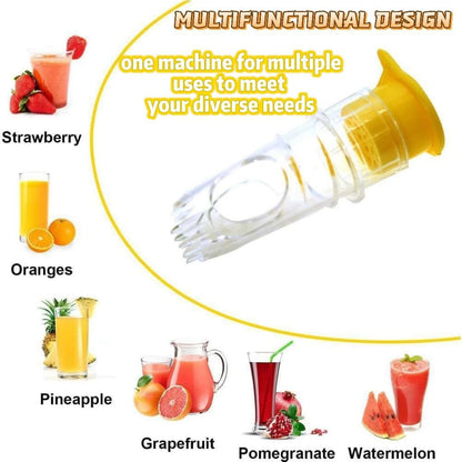 Mini Citrus Press - Handheld Lemon & Lime Juicer with Screw Top Lid, Compact Manual Juice Extractor for V1259-DP01-A-3228