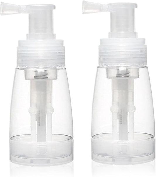 2PCS Powder Spray Bottle, 180ml Portable Powder Dispenser with Converging Nozzle, Powder Container Even V1259-DP01-A-3229